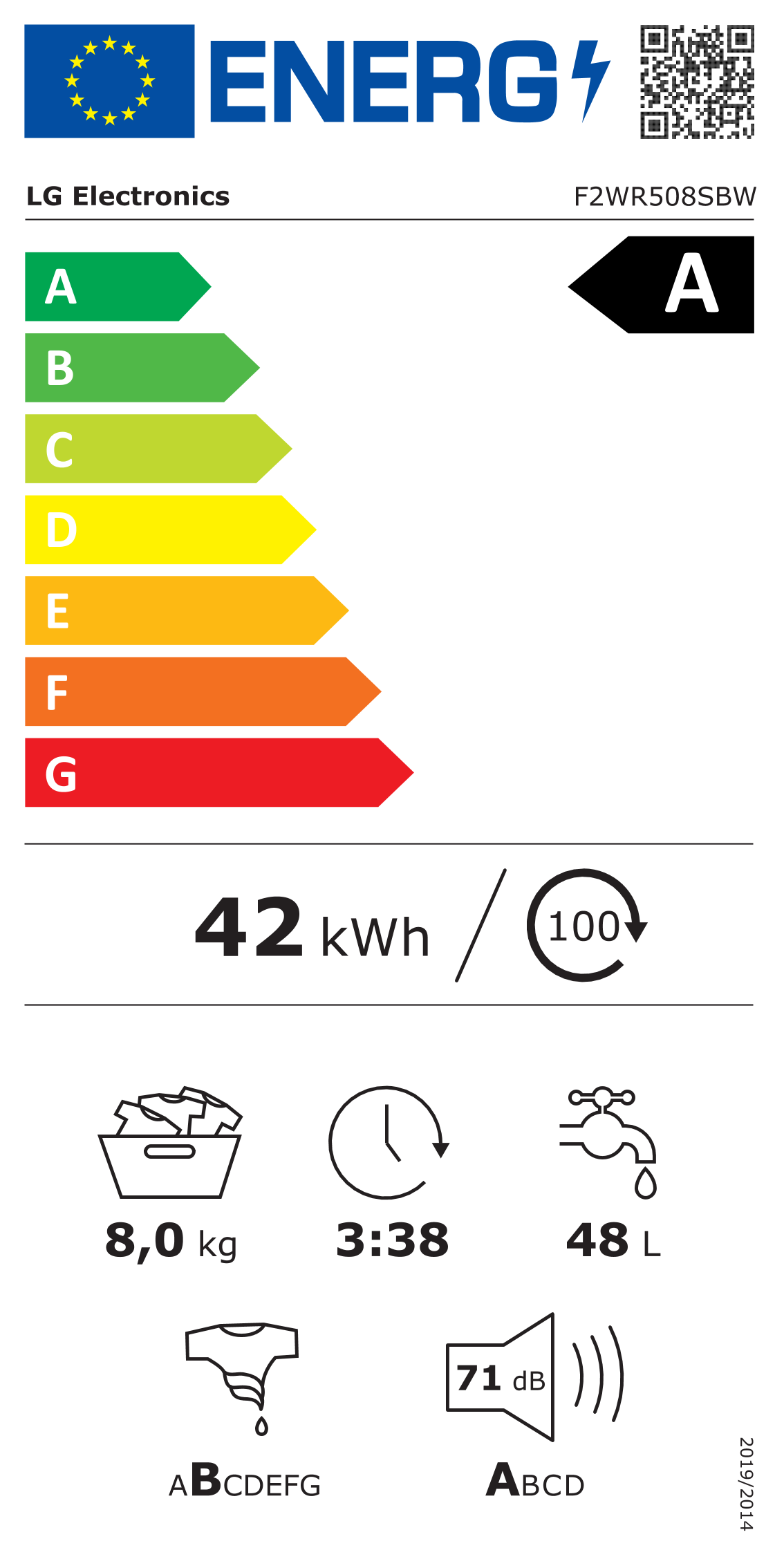 LG F2WR508SBW 8kg 47.5cm - Image 8