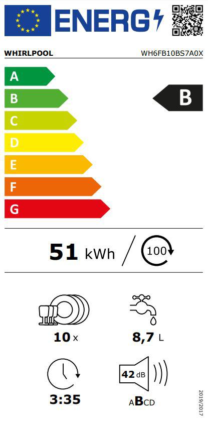 Whirlpool WH6FB10BS7A0X , 45 cm - Image 8