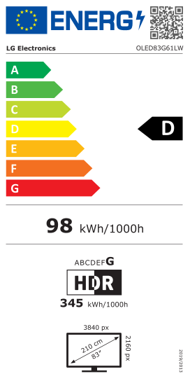 LG OLED83G61LW OLED evo 4K 2026g. - Image 3